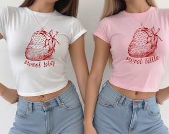 Strawberry Big Little Shirts Big Little Shirts Sorority Big Little Shirts Sorority Baby Tee Big Little Reveal Shirts Big Little Big/Little