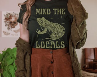 Goblincore Shirt Frog Shirt Whimsigoth Clothing Cottage Core Shirt Goblin Core Goblincore Clothing Frog Tshirt Dark Cottagecore Dark