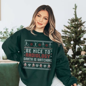 Radiology Weihnachten Sweatshirt Weihnachten Crewneck Radiology Rad Tech Sweatshirt Radiology Sweatshirt Xray Tech Sweatshirt Xray Sweater