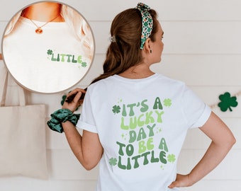 Big Little Shirts Sorority Shirts Big Little Shirts Sorority Reveal Big Little Sorority Shirts Big Little Reveal Lucky Big Little St Patrick