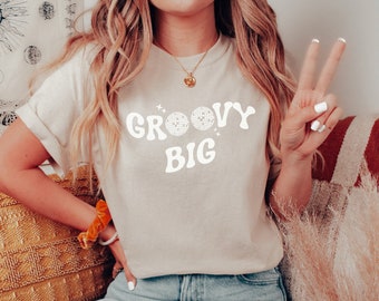 Große kleine Shirts Sorority Reveal Große und kleine Shirts Sorority Big / Little Reveal Shirts Große kleine offenbaren Groovy Big Little Theme Retro