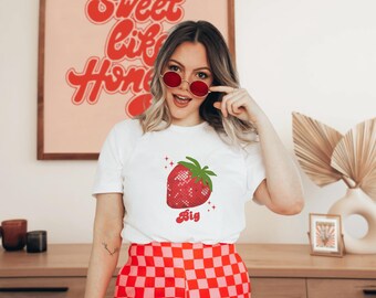 Strawberry Big Little Reveal Shirts Big Little Shirts Strawberries Big/Little Shirts Disco Big Little Shirts Big Little Reveal Berry Disco