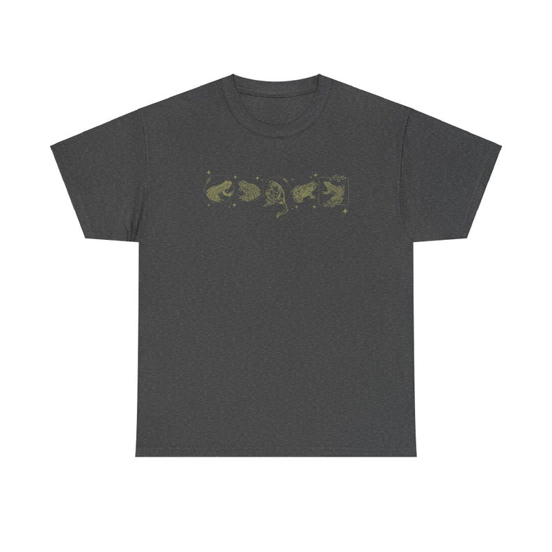 Camicia Frog Camicia Goblincore Abbigliamento Goblincore Camicia Cottagecore Camicia Dark Academia Abbigliamento Dark Academia Abbigliamento Goblincore Whimsigoth Dark Heather