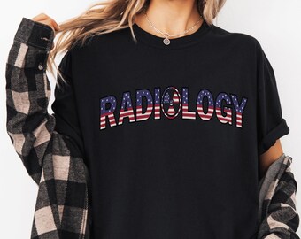 Comfortkleuren 04 juli radiologie shirts röntgenfoto's 04 juli radiologie shirt 04 juli röntgenfoto 04 juli patriottische röntgenshirt radiologie