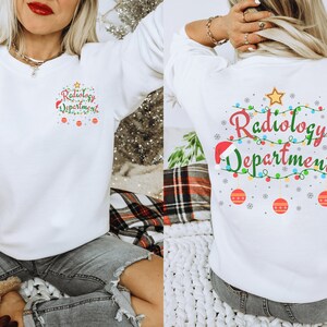 Radiologie Weihnachten Sweatshirt Weihnachten Rundhalsausschnitt Radiologie Rad Tech Sweatshirt Radiologie Sweatshirt Xray Tech Sweatshirt Xray Hoodie
