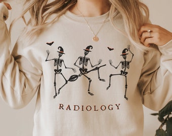 Halloween Radiology Sweatshirt Radiology Crewneck Xray Sweatshirt Xray Tech Sweatshirt Xray Crew Neck Radiography Sweatshirt X Ray Tech