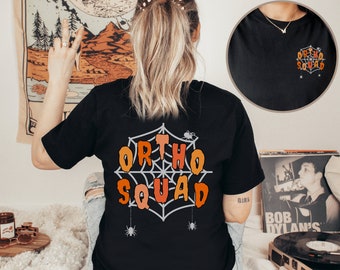 Halloween Ortho Squad Shirt Ortho Crew Shirt Orthopädie Krankenschwester Orthopädie Shirt Kieferorthopäde TShirt Kieferorthopädie Abteilung