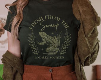 Frosch Shirt Whimsigoth Kleidung Goblin Core Kleidung Goblincore Kleidung Cottage Core Shirt Goblincore Kleidung Dark Academia Shirt Über Größe