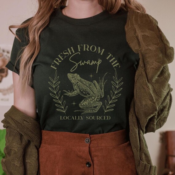 Frog Shirt Whimsigoth Clothing Goblin Core Clothes Goblincore Clothing Cottage Core Shirt Goblincore Clothes Dark Academia Shirt Plus Size
