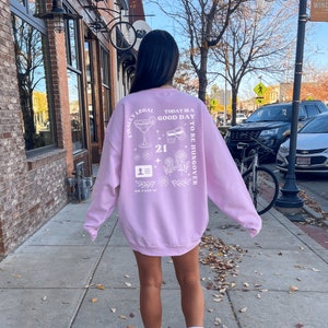 Sudadera con capucha para el 21 cumpleaños, regalo para ella, camiseta para el 21 cumpleaños, camiseta para el 21 cumpleaños, regalo para el 21 cumpleaños de tu mejor amiga, regalo para el 21 cumpleaños.