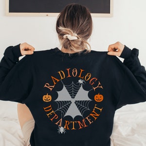 Halloween Radiology Sweatshirt Xray Sweatshirt Radiology Shirt Xray Crew Neck Rad Tech Xray Sweater Rad Tech Sweatshirt Xray Sweatshirts