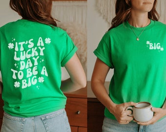 Big Little Shirts Sorority Shirts Big Little Shirts Sorority Reveal Big Little Sorority Shirts Big Little Reveal Lucky Big Little St Patrick