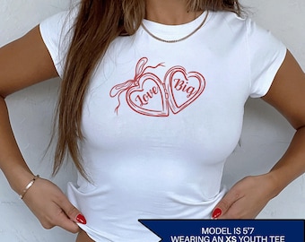 Big Little Shirts Big Little Baby Tee Sorority Big Little Shirt Big Little Locket Shirt Big Little Reveal Shirts Y2K Baby Tee Locket Big