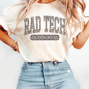 Comfort Colors Future Xray Tech Shirt Future Radiology Tech Shirt Future Xray Tech Stuff Future Rad Tech T Shirt Rad Tech Shirt Leopard