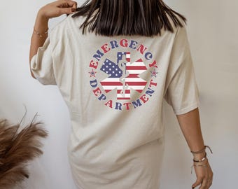 Patriotic Er Shirt Emergency Department 4th Of July Shirt Er Nurse 4th Of July Er Peds 4th Of July 4th Emergency Nurse Shirt 4th of July