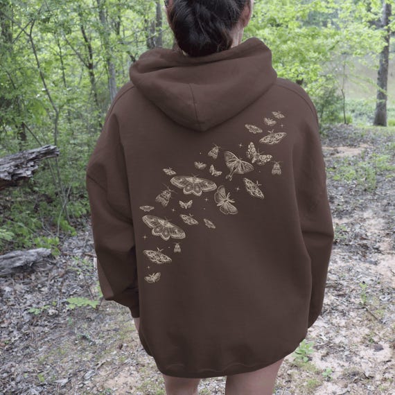 Moth Hoodie Moth Shirt Dark Cottage Core Clothes Whimsigoth Hoodie Moths Shirt Cottagecore Goblincore Luna Moth Goblincore Shirt Insect