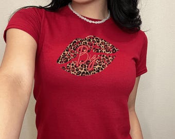 Cheetah Big Little Shirts Cheetah Lip Big little Shirts Leopard Print Sorority Big Little Reveal Shirts Sorority Baby Tee Big Little Shirt