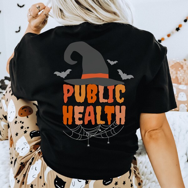 Camisa de saúde pública de halloween camiseta de saúde pública camisas de saúde pública camisa de enfermeira de saúde pública arte de saúde pública camiseta de enfermeira de saúde pública
