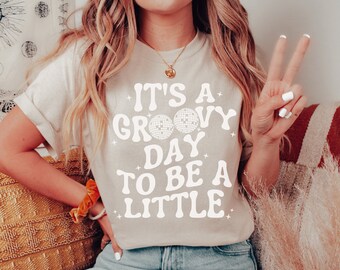 Disco Big Little Shirts Sorority Reveal Große und kleine Shirts Sorority Big / Little Reveal Shirts Big Little Reveal Groovy Big Little Theme