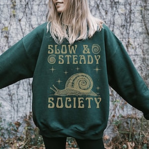 Snail Sweatshirt Snail Shirt Snails Shirt Goblincore Shirt Insect Shirt Dark Cottage Core Clothes Whimsigoth Clothing Ecology Shirt Funny