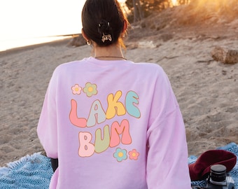 Lake Bum Sweatshirt Lake Life Sweatshirt Lake ronde hals Lake House cadeau Lake Mode Lake Life geschenken Lake Lover cadeau Lake Vacation