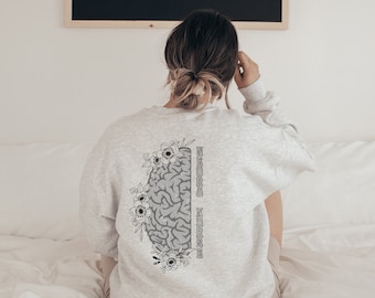 Neuro Enfermera Sudadera Neuro Enfermera Suéter Neuro UCI Enfermera Crewneck Neuro Unidad de Cuidados Intensivos Enfermera Crew Cuello Neuro Enfermera Camisa Icu Enfermera