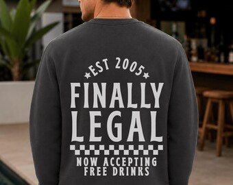 21st Birthday Gifts For Guys 21 Birthday Boy Bar Crawl Shirts 21 Years Old Birthday Sweatshirt 21st Birthday Man Plus Size Clothing