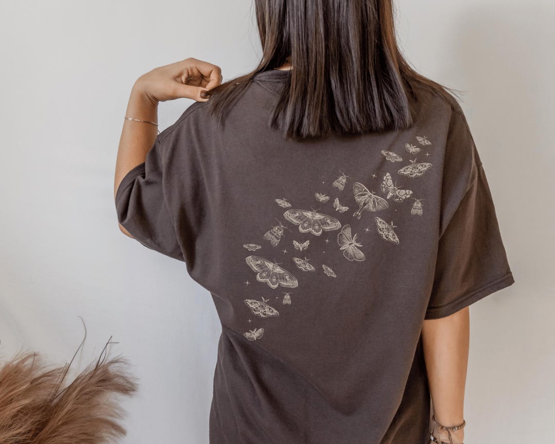 Moth Shirt Moths Shirt Dark Cottage Core Clothes Whimsigoth Clothing ...
