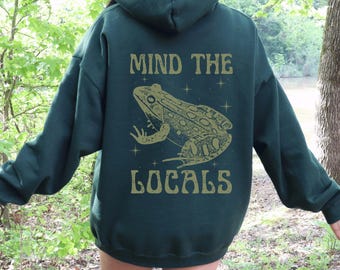 Frog Shirt Frog Hoodie Goblincore Clothes Frog Pullover Goblin Core Clothes Goblincore Clothing Cottage Core Shirt Dark Academia Shirt