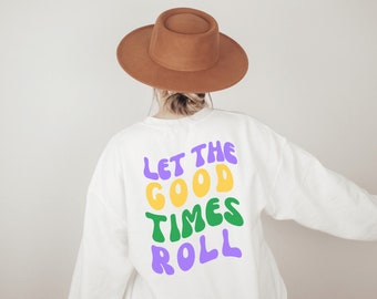 Mardi Gras Sweatshirt Mardi Gras Sweater Mardi Gras Crewneck Mardi Gras Apparel Nola Sweatshirt Mardi Gras Clothing Retro Mardi Gras
