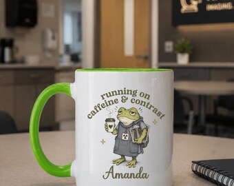 Custom Radiology And Coffee Mug Coffee Radiology Mug Frog Radiology Cup Funny Xray Mug X-ray Mug Rad Tech Mug Ct Tech Mug Radiology Tech