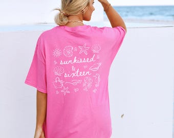 Sweet 16 Beach Themed Tshirt Sweet 16 At Sea Shirt Sweet 16 Shirt Sweet Sixteen Gift Sweet 16 Gifts For Girls Sweet Sixteen Shirt 16th