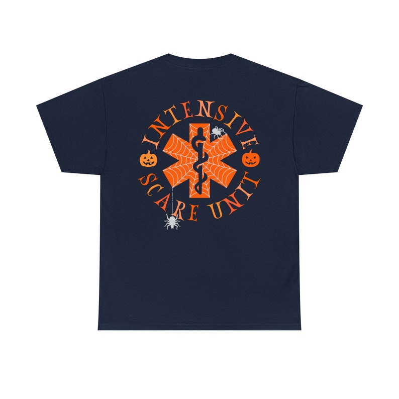 Halloween Icu Krankenschwester Shirt Intensiv Erschrecken Einheit Icu Halloween Shirt Krankenschwester Halloween Shirt Icu Shirt Halloween Krankenschwester Shirt Intensivstation Navy
