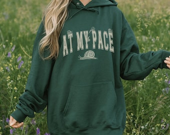 Sudadera con capucha Goblincore Sudadera con capucha Snail Camiseta Goblincore Camiseta Caracol Camiseta Caracoles Regalos Caracol Camiseta Whimsigoth Camiseta Dark Cottage Core Camiseta Caracol Verde