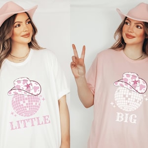 Big Little Shirts Sorority Reveal Big And Little Shirts Sorority Big/Little Reveal Shirts Disco Big Little Cowgirl Big Little Disco Cowgirl