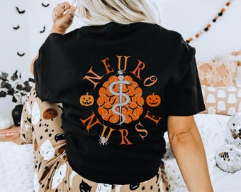Halloween Neuro Nurse Shirt Neuro Icu Nurse Neuro Shirt Halloween Neuro Nurse Halloween Shirt Brain Shirt Nurse Halloween Tshirt Neuro Crew