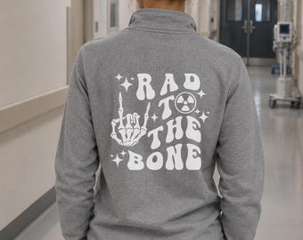 Radiology Quarter Zip Sweatshirt Xray Tech Q Zip Pullover Xray Zipped Sweatshirt Rad Tech Sweatshirt Radiology Zip Crewneck Radiology