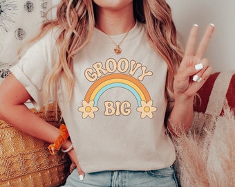 Big Little Shirts Sorority Reveal Big And Little Shirts Sorority Big / Little Reveal Shirts Big Little Reveal Groovy Big Little Theme Retro