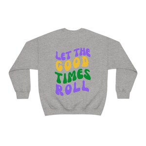 Mardi Gras Tinsel Letter Sweater main image 1