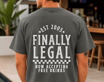 Comfort Colors 21st Birthday Gifts For Guys 21 Birthday Boy 21 Years Old Birthday Shirt 21st Birthday Man 21st Birthday Shirt Men 21st