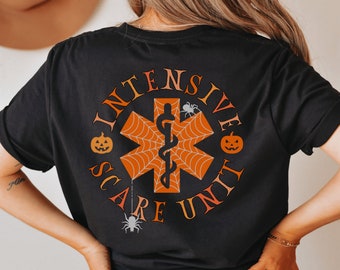 Halloween Icu Infermiera Camicia Intensive Spare Unit Icu Halloween Camicia Infermiera Halloween Camicia Icu Camicia Halloween Infermiera Unità di Terapia Intensiva