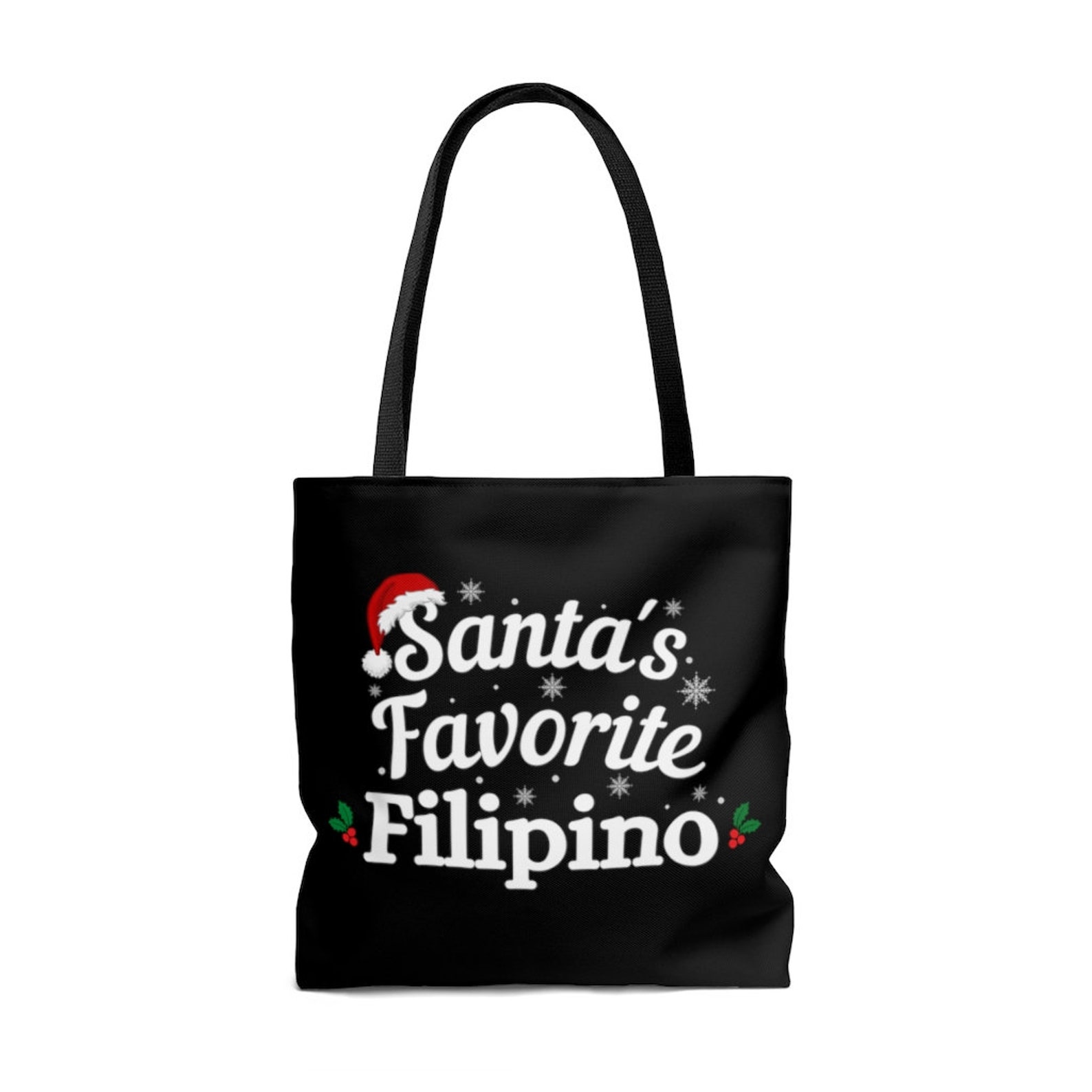 Santa's Favorite Filipino Christmas Tote Bag Philippines Etsy