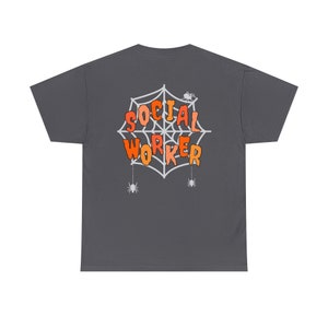 Halloween Social Worker Shirt Social Work Shirt Social Worker TShirt Social Worker Gift Social Worker Gifts Social Worker Clothing Social Charcoal