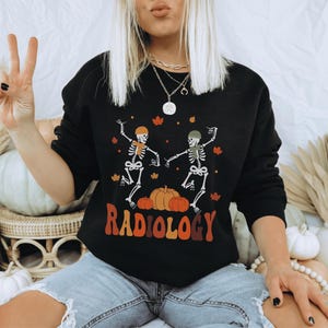 Herbst Radiologie Sweatshirt Herbst Xray Shirt Rad Tech Sweatshirt Radiologie Herbst Pullover Herbst Röntgen Sweatshirt Thanksgiving Xray Shirts
