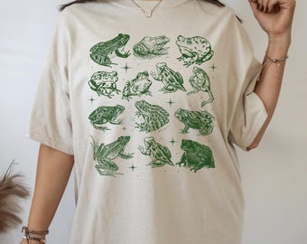 Frog Shirt Cottage Core Goblin Core Shirt Goth Cottage Core Womens Cottage Core Goblincore Clothes Whimsigoth Clothing Man I Love Frogs