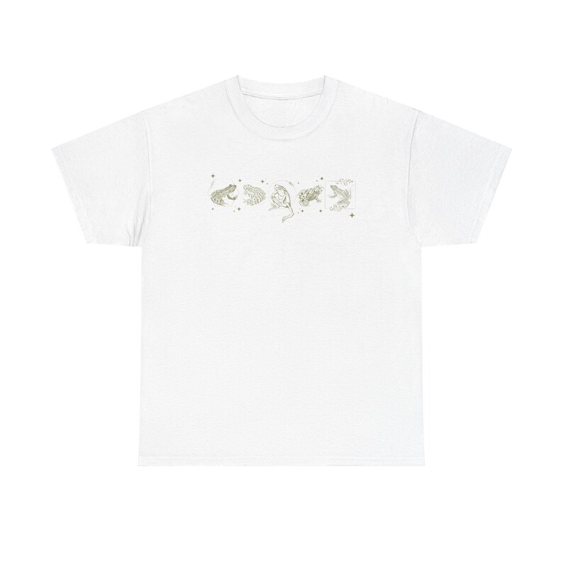 Camicia Frog Camicia Goblincore Abbigliamento Goblincore Camicia Cottagecore Camicia Dark Academia Abbigliamento Dark Academia Abbigliamento Goblincore Whimsigoth White