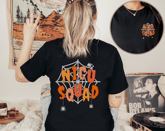 Halloween NICU Squad Shirt Nicu Nurse Shirt Nicu Nurse Apparel Geregistreerde verpleegkundige Neonatale Intensive Care Unit Shirt Neonatale verpleegkundige TShirt