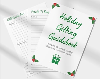 Holiday Gifting Guide, Christmas Planner, Holiday Planner, Holiday Workbook - DIGITAL DOWNLOAD