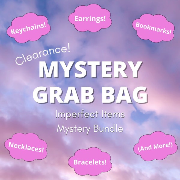 Mystery Grab Bag, Imperfect Jewelry, Clearance Accessories, Discounted Jewelry, B-Grade Items