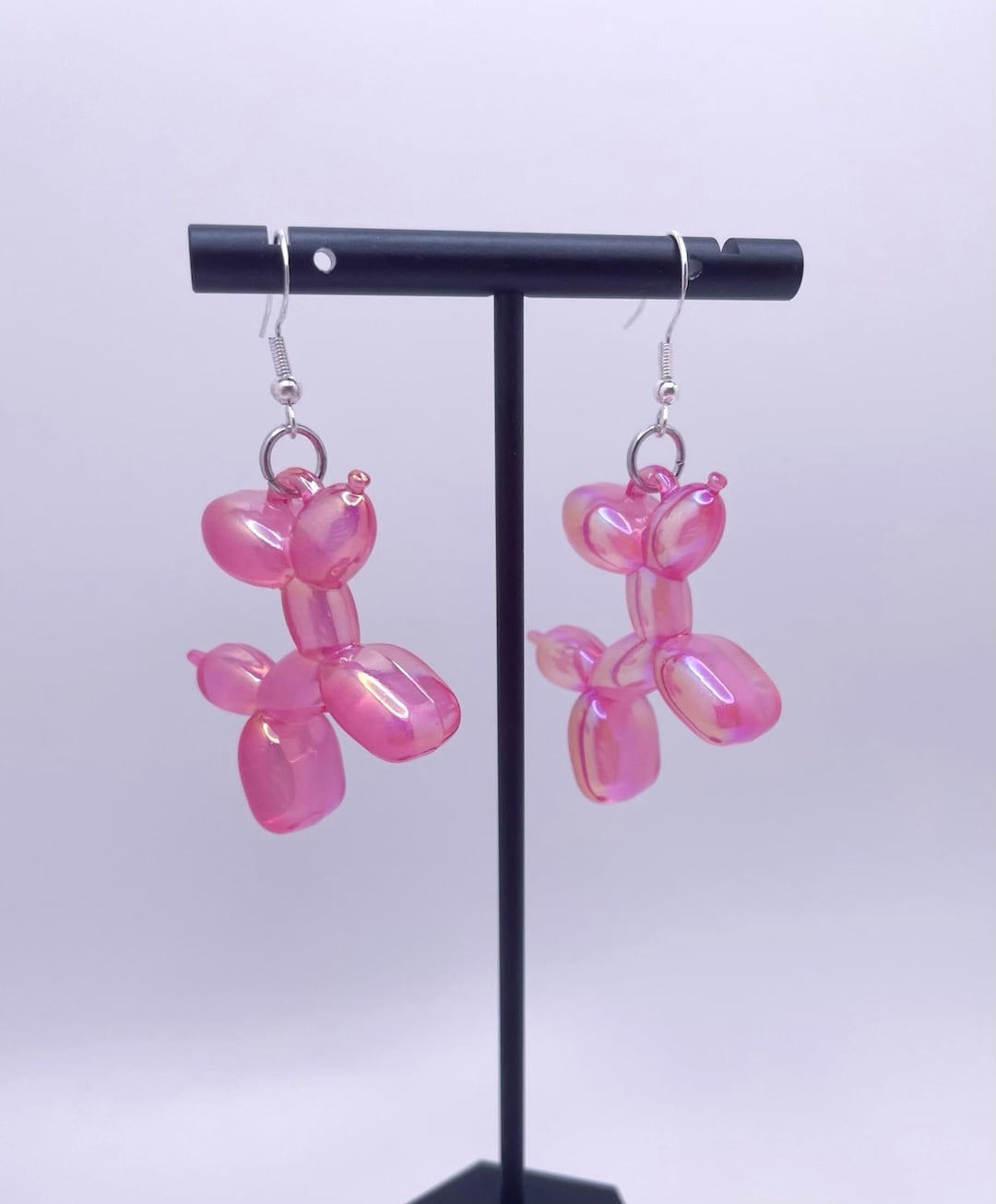 Balloon Dog Earrings, Dog Dangle Earrings, Balloon Animal Jewelry ...